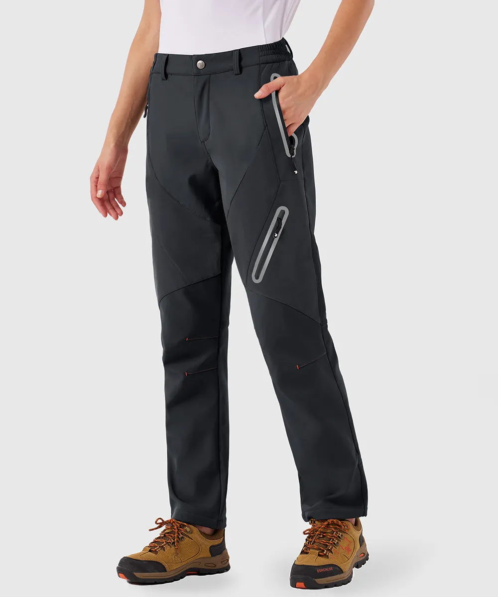 Women's Windproof Fleece Lined Hiking Pants