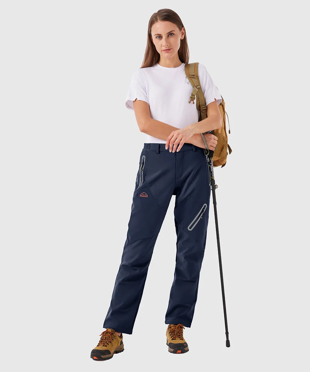 Women's Windproof Fleece Lined Hiking Pants