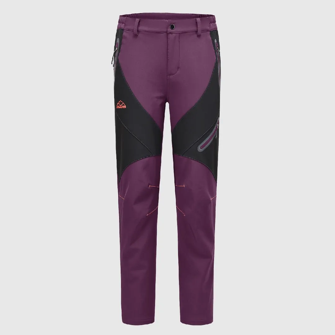 Women's Windproof Fleece Lined Hiking Pants