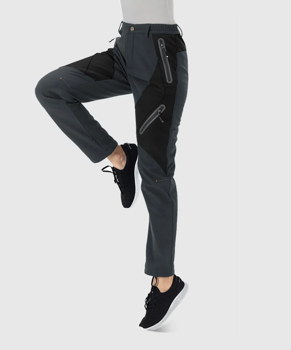 Women's Windproof Fleece Lined Hiking Pants