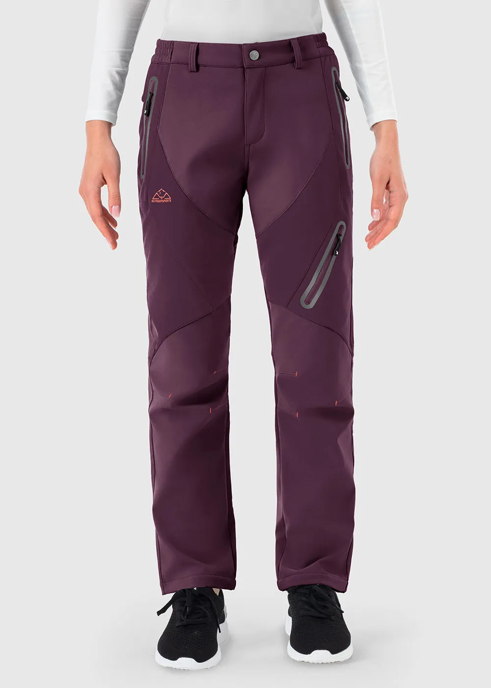 Women's Windproof Fleece Lined Hiking Pants