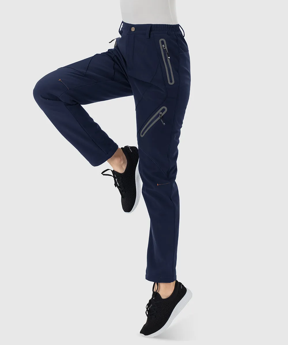 Women's Windproof Fleece Lined Hiking Pants