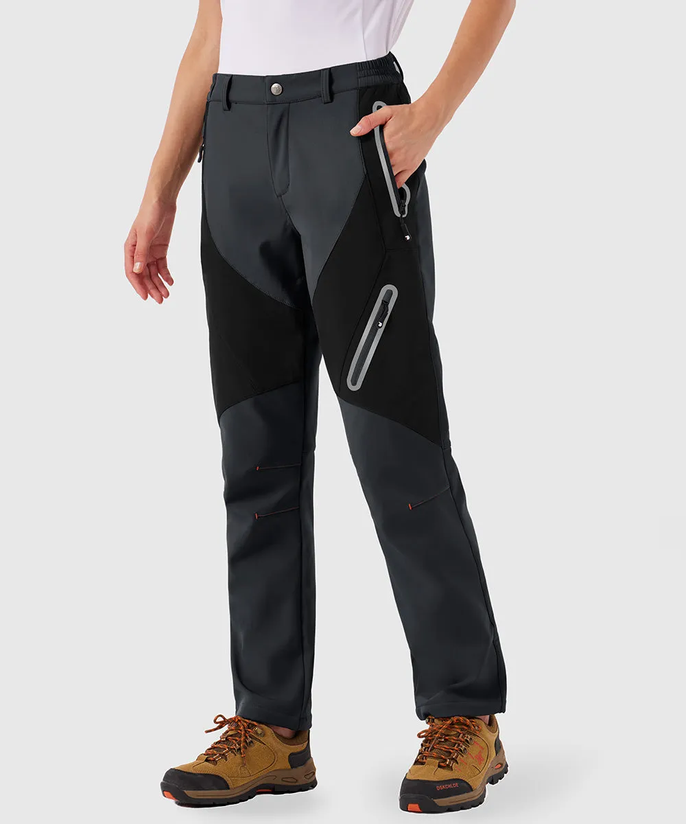 Women's Windproof Fleece Lined Hiking Pants