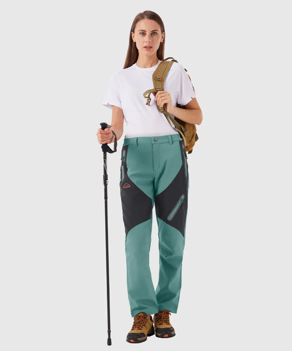 Women's Windproof Fleece Lined Hiking Pants