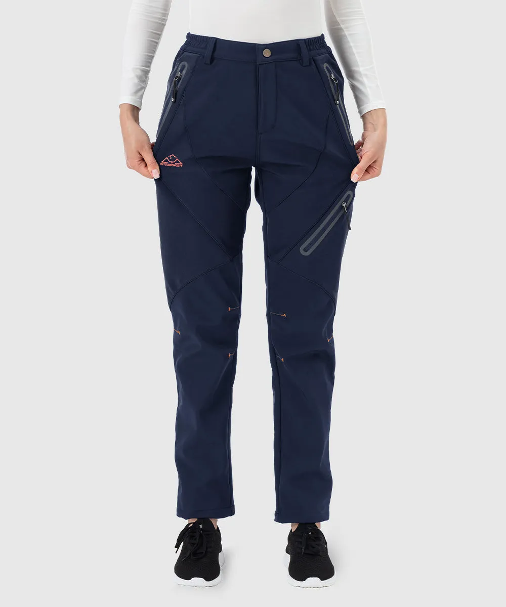 Women's Windproof Fleece Lined Hiking Pants