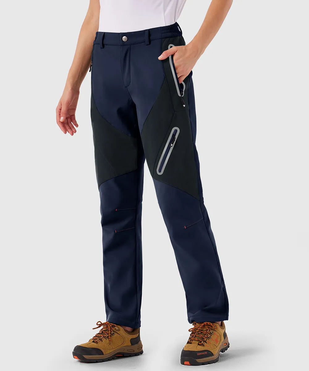 Women's Windproof Fleece Lined Hiking Pants