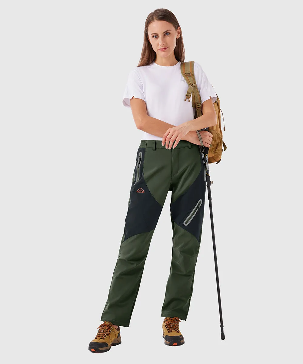 Women's Windproof Fleece Lined Hiking Pants