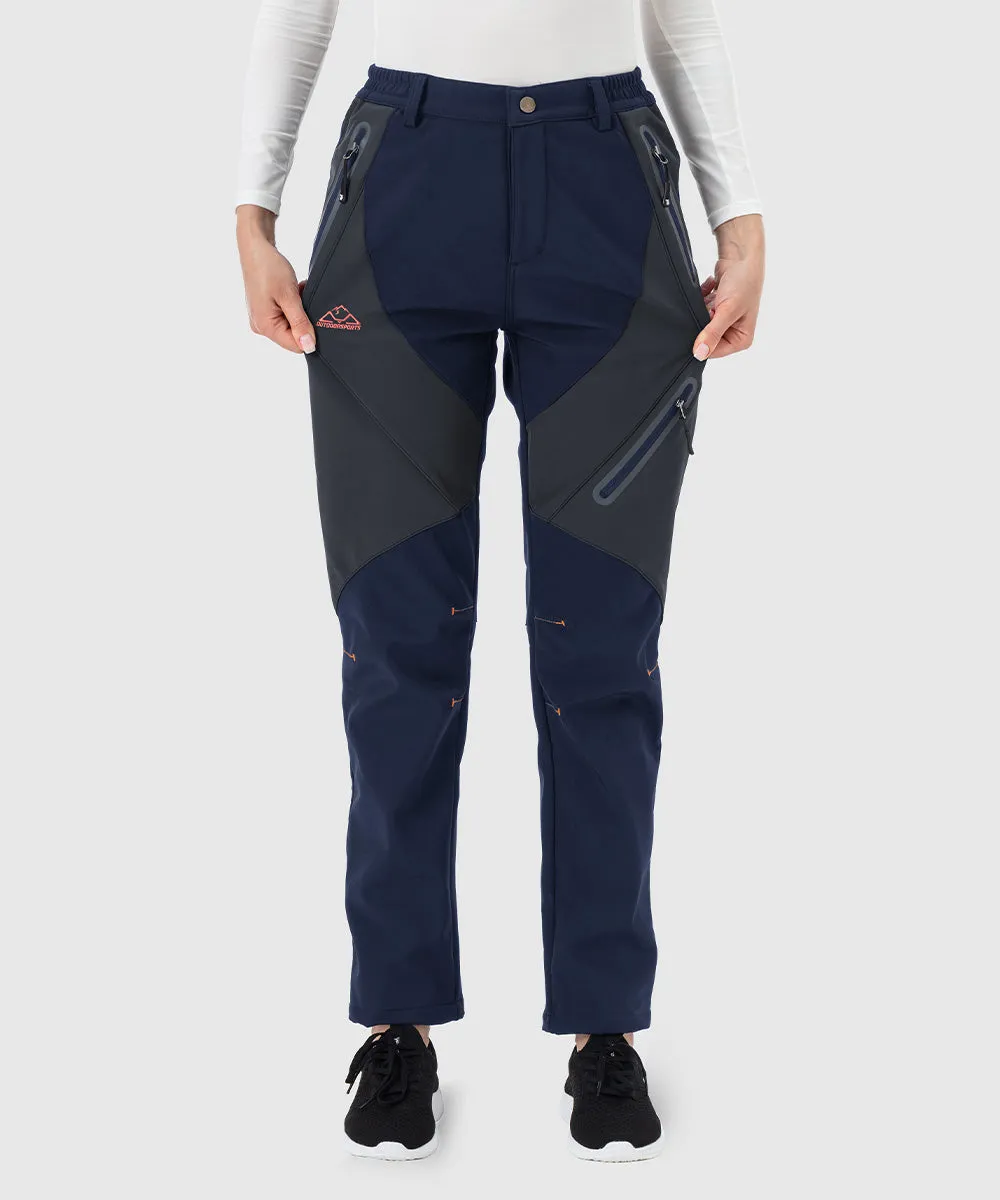 Women's Windproof Fleece Lined Hiking Pants