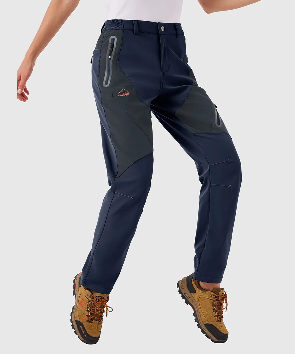 Women's Windproof Fleece Lined Hiking Pants