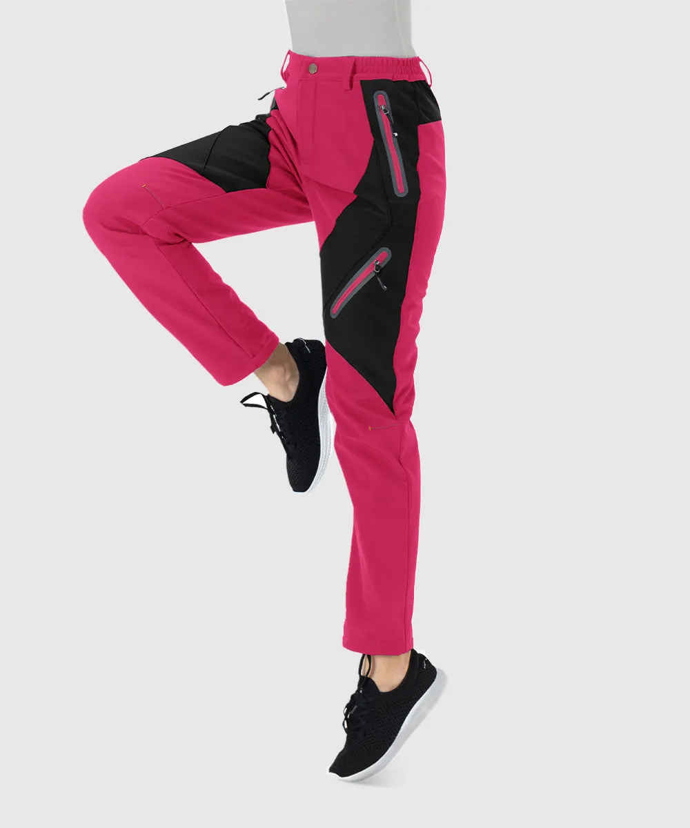 Women's Windproof Fleece Lined Hiking Pants