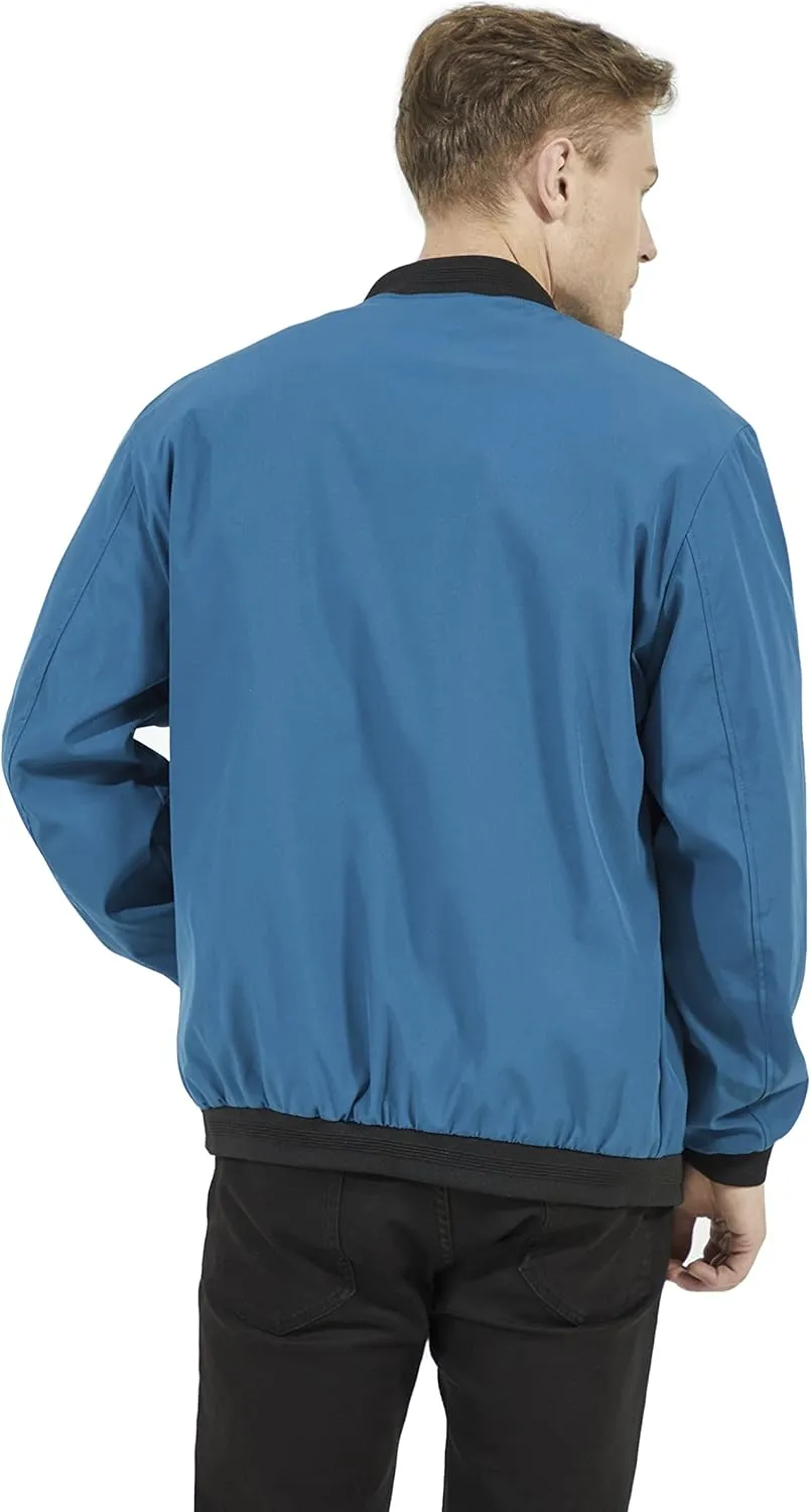 WULFUL Mens Casual Lightweight Jacket Softshell Flight Bomber Jacket Varsity Windbreaker